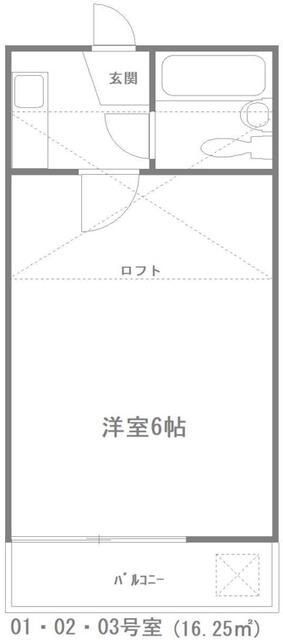 東松山市元宿のアパートの間取り