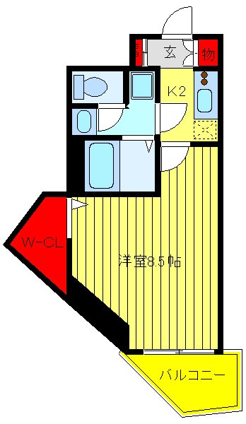 川口市本町のマンションの間取り