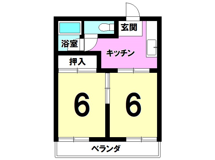 レジアス白銀Aの間取り