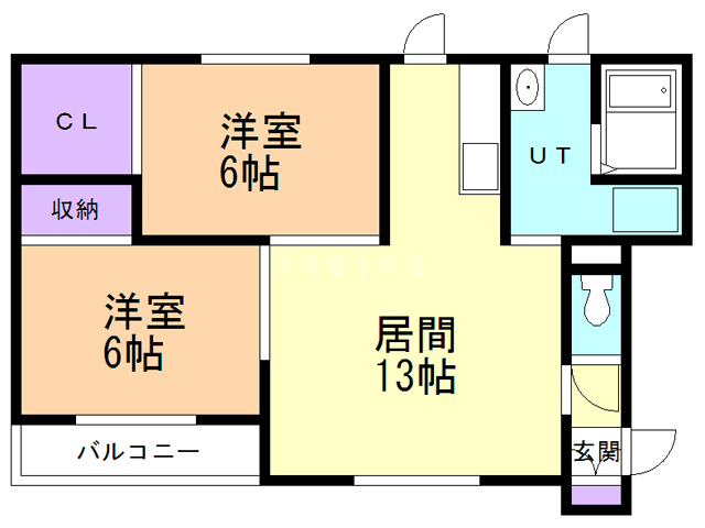 フルールの間取り