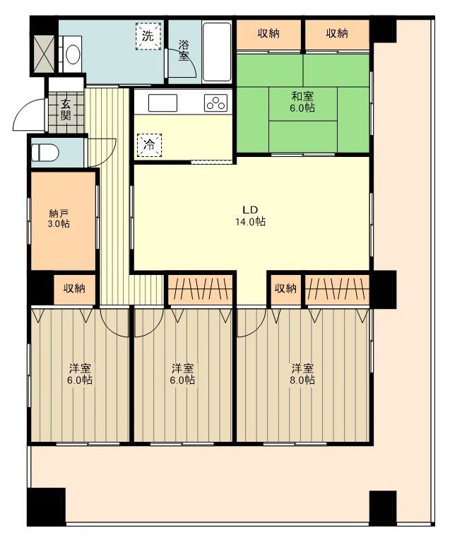 日野市大字日野のマンションの間取り