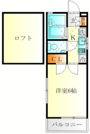 ラフィール汐入の間取り