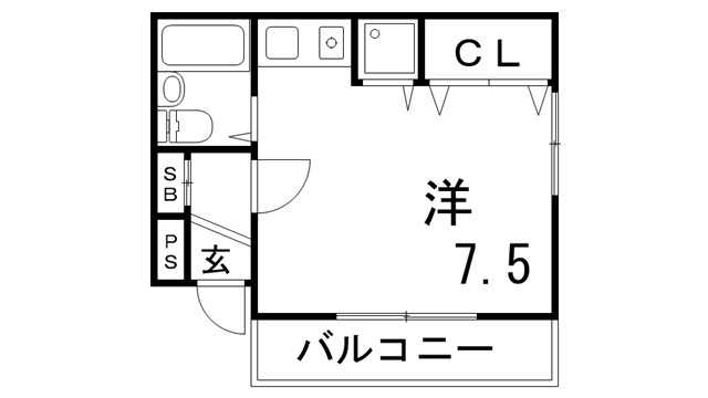 ラムール春日野道の間取り