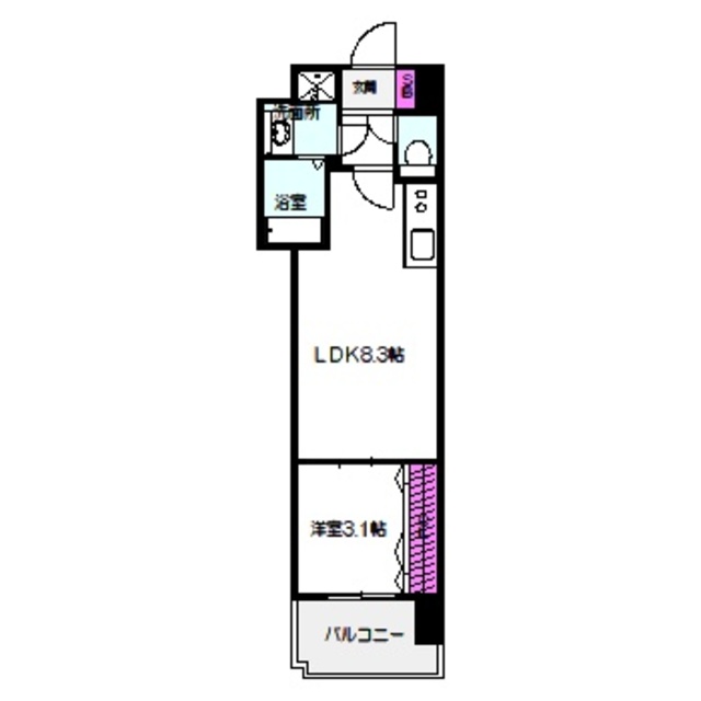 ミラージュパレス都島本通の間取り