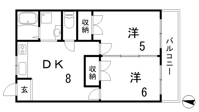 三和マンションの間取り