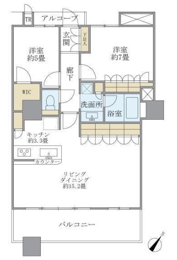 【江東区有明のマンションの間取り】