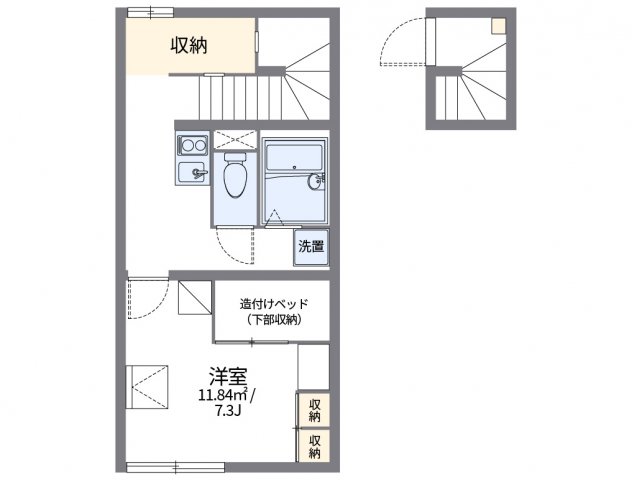 レオパレス松岡Ｃの間取り