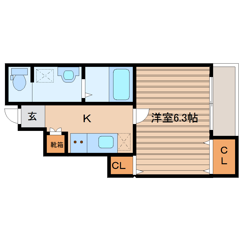 アバルト南光台の間取り