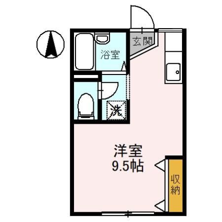 【橿原市新賀町のアパートの間取り】