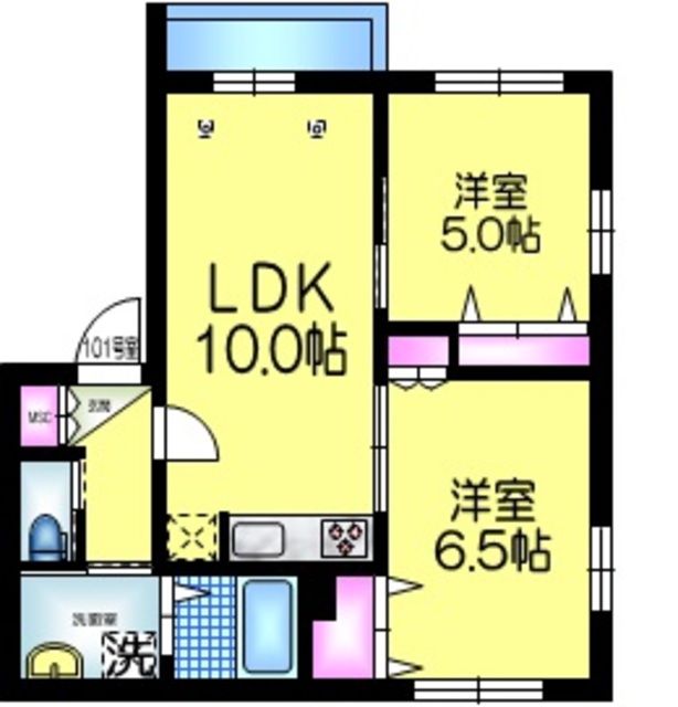 SOLEIL南船橋　ソレイユの間取り