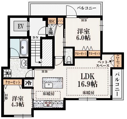 （仮称）代々木５丁目メゾンの間取り