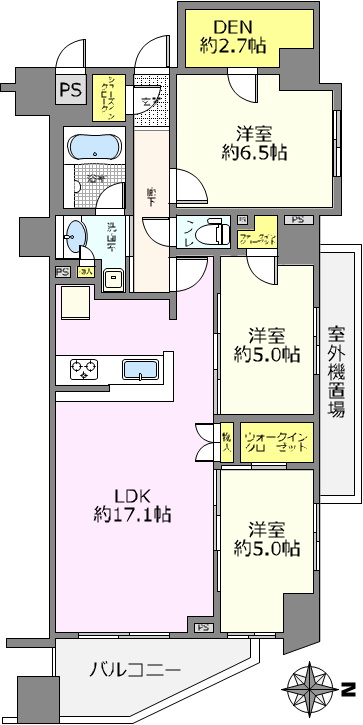 プレシス瑞江の間取り