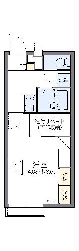 レオパレスシスル２の間取り