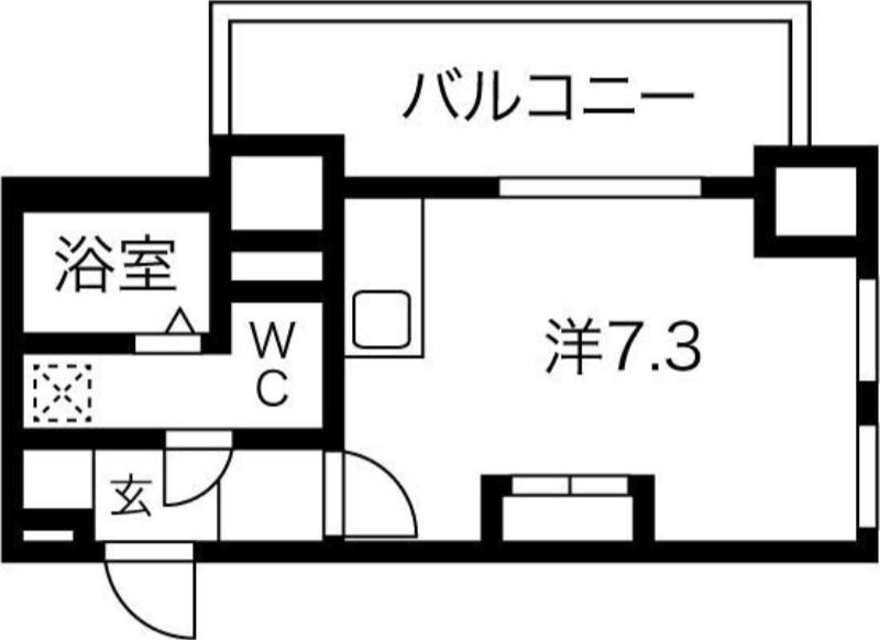 札幌市北区北二十条西のマンションの間取り