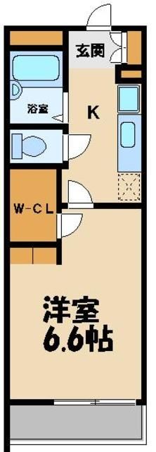 【入間郡毛呂山町南台のアパートの間取り】