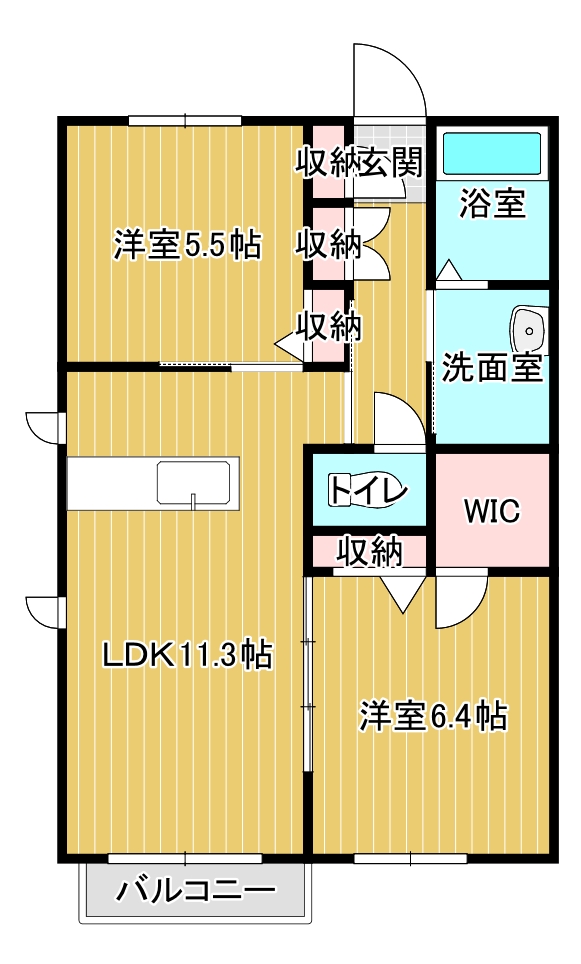 ドリーミオIの間取り