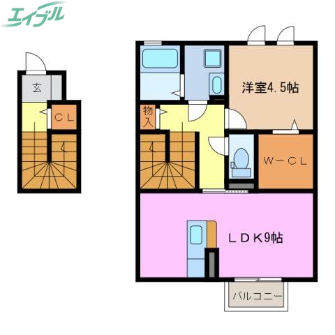 エムズ　モンピュール　I棟の間取り