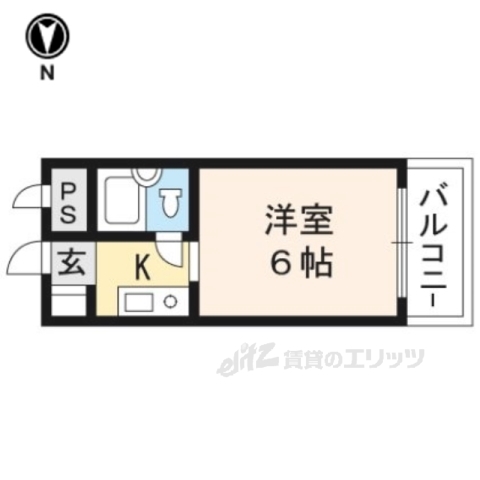 フロイデ東向日の間取り