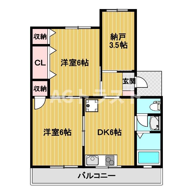 岡野第一マンションの間取り