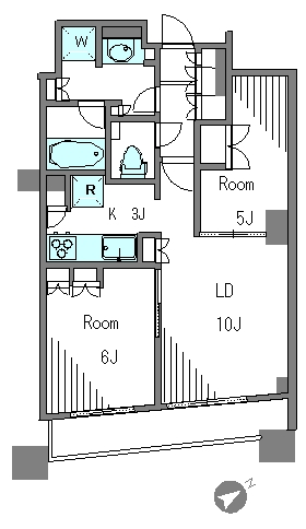 ザ・パークハウス西新宿タワー60の間取り