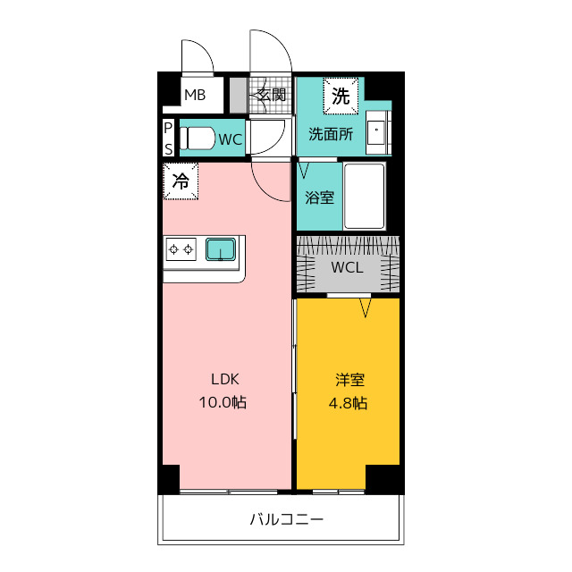 エルヴィータ箱崎の間取り