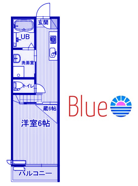 横浜市金沢区六浦南のアパートの間取り