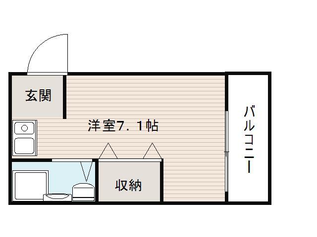 アースコート四ノ宮の間取り