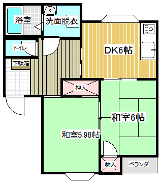 イーストハウスの間取り