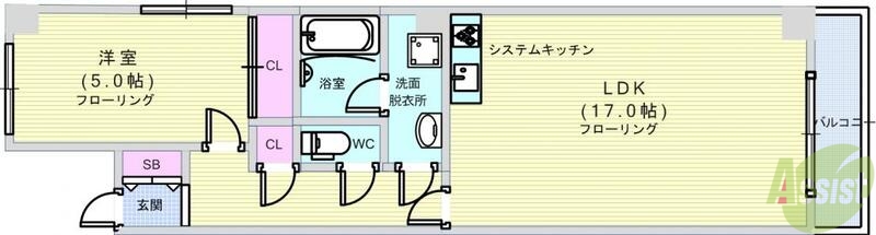 アプリコの間取り