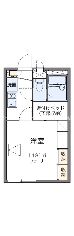 レオパレス渚の間取り