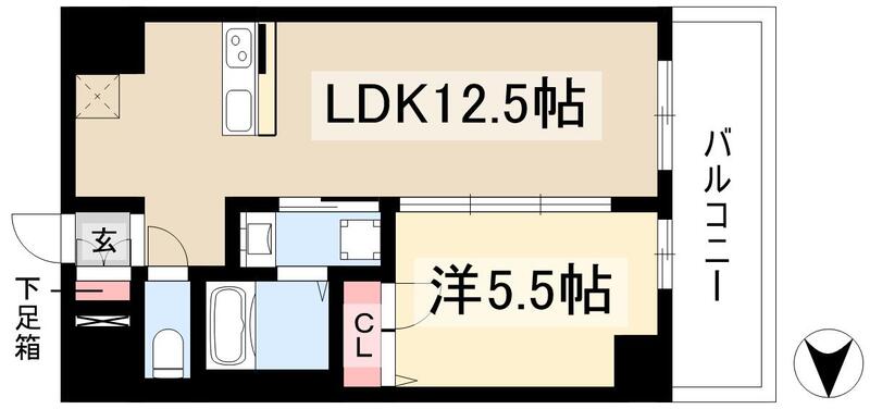 プレサンス新栄アーバンフローの間取り