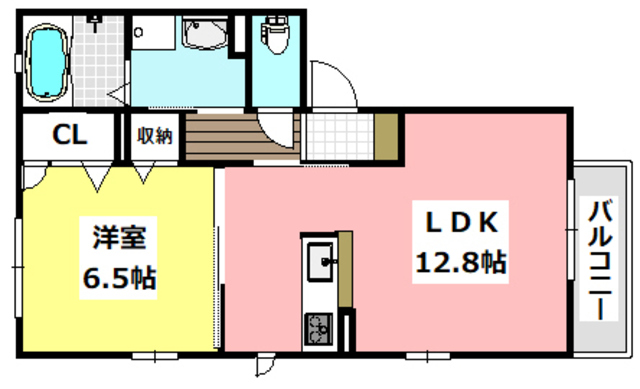 茨木市豊川のアパートの間取り