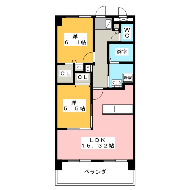 ア・ドリーム市平賀の間取り