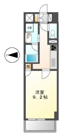 スタジオスクエア大須の間取り