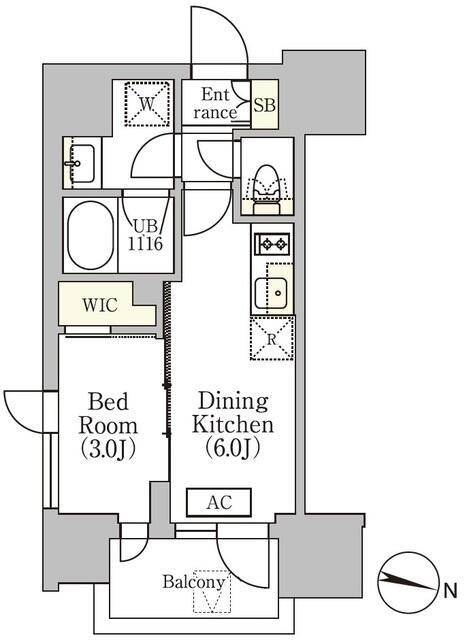 【イプセ渋谷本町の間取り】