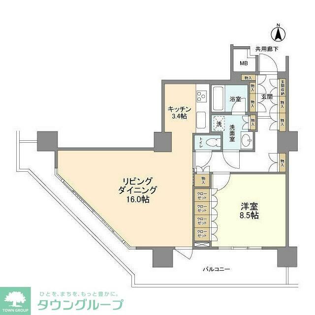 江東区豊洲のマンションの間取り