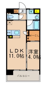 北九州市門司区下馬寄のマンションの間取り