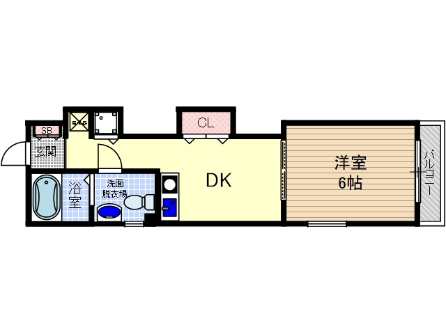 A・Mフラッツ正雀の間取り