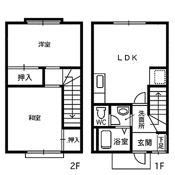 ハイムチェリーC棟の間取り