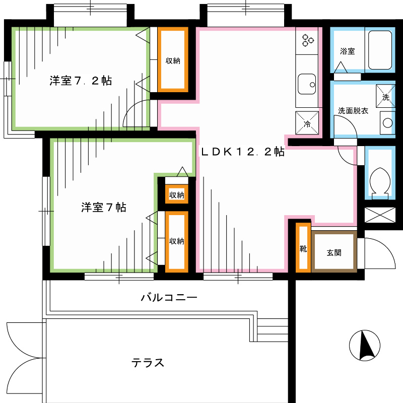 東京都杉並区天沼３（マンション）の賃貸物件の間取り