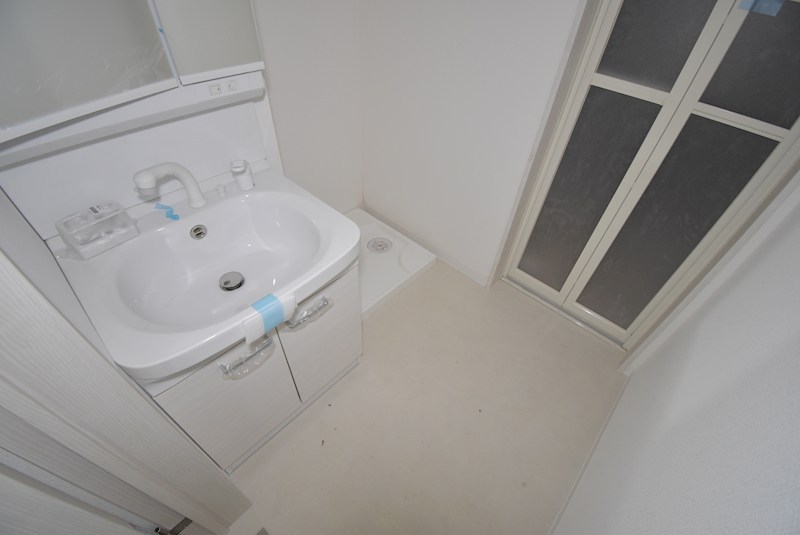 洗面設備　建築中