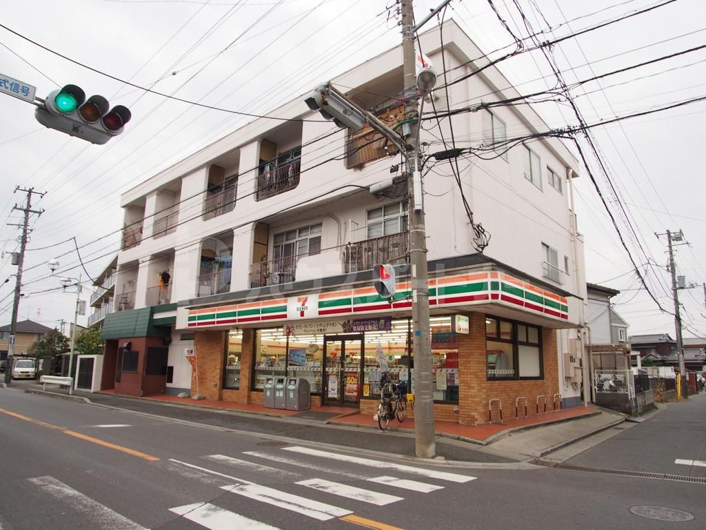 コンビニ　セブンイレブン市川原木店（コンビニ）まで4m