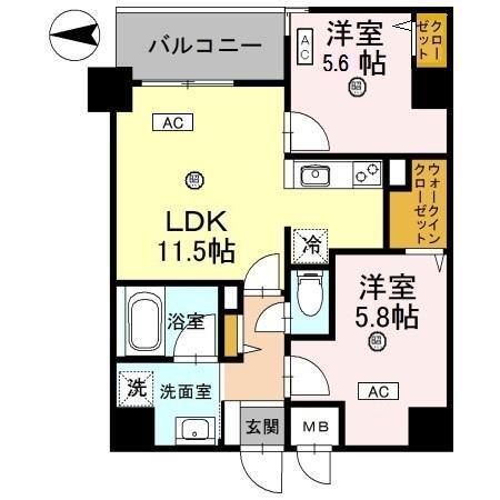 幸court nara sanjoの間取り写真