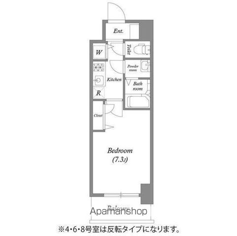 地下鉄堺筋線 北浜駅 徒歩8分 15階建 築7年の間取り写真