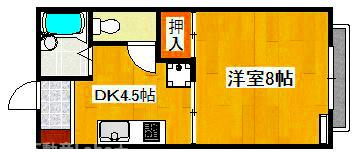 ＪＲ高徳線 吉成駅 徒歩41分 2階建 築33年の間取り写真
