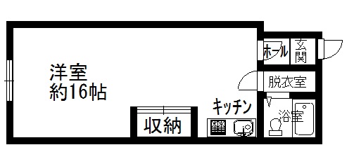 S北海道釧路市住吉1-1-1　ウィローハイツB号室の間取り