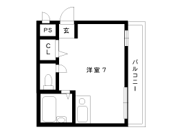 神戸市灘区稗原町のマンションの間取り