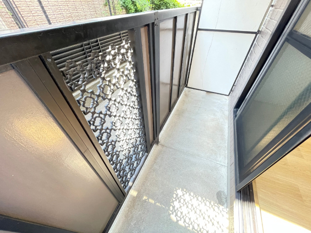 バルコニー　南向きのベランダです