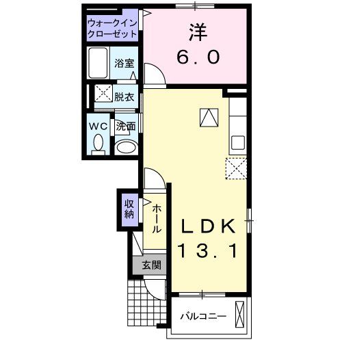 邑楽郡千代田町舞木東のアパートの間取り