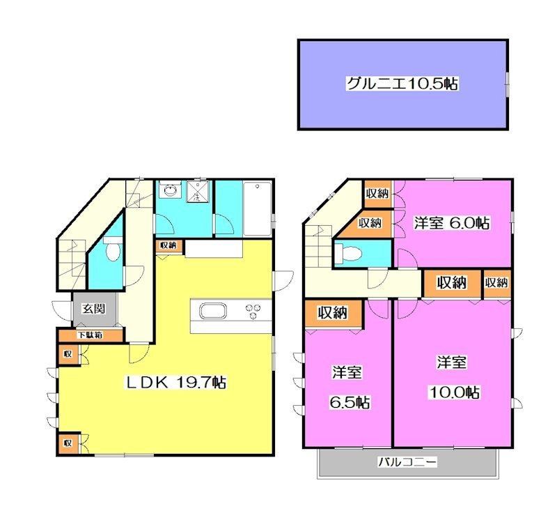 東京都練馬区大泉学園町６（一戸建）の賃貸物件の間取り